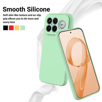 Xiaomi Redmi K90 Pro Max/Poco F8 Ultra Flydende silikone cover med håndrem - grøn