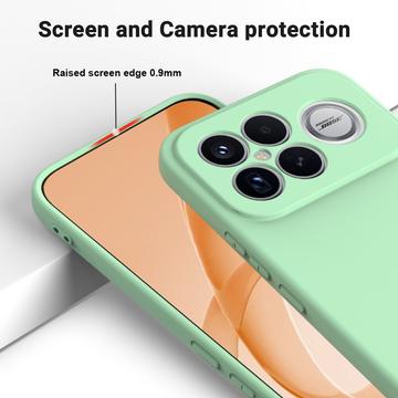 Xiaomi Redmi K90 Pro Max/Poco F8 Ultra Flydende silikone cover med håndrem - grøn