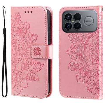 Xiaomi Redmi K90 Pro Max/Poco F8 Ultra Mandala Series Etui med Pung - Pink