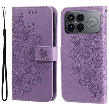 Xiaomi Redmi K90 Pro Max/Poco F8 Ultra Mandala Series Etui med Pung - Lilla