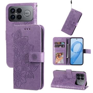 Xiaomi Redmi K90 Pro Max/Poco F8 Ultra Mandala Series Etui med Pung - Lilla