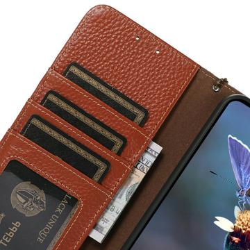 Xiaomi Redmi K90 Pro Max/Poco F8 Ultra Pung læder cover med RFID - Brun