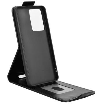 Xiaomi Redmi K90/Poco F8 Pro lodret flip-etui med stativ - sort