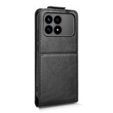 Xiaomi Redmi K90/Poco F8 Pro lodret flip-etui med stativ - sort