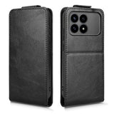 Xiaomi Redmi K90/Poco F8 Pro lodret flip-etui med stativ - sort