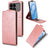 Xiaomi Redmi K90/Poco F8 Pro lodret flip-etui med stativ - rosaguld