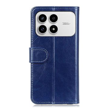 Xiaomi Redmi K90/Poco F8 Pro Pung Etui med Stativ - blå