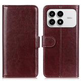 Xiaomi Redmi K90/Poco F8 Pro Pung Etui med Stativ - Brun