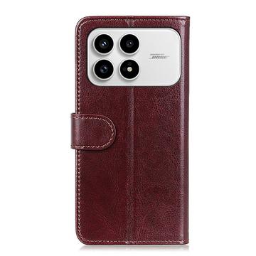 Xiaomi Redmi K90/Poco F8 Pro Pung Etui med Stativ - Brun