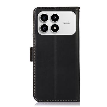 Xiaomi Redmi K90/Poco F8 Pro Pung læder cover med RFID - sort