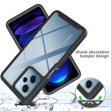Xiaomi Redmi Note 12 Pro 360 Beskyttelse Cover - Sort / Klar