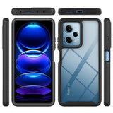 Xiaomi Redmi Note 12 Pro 360 Beskyttelse Cover - Sort / Klar