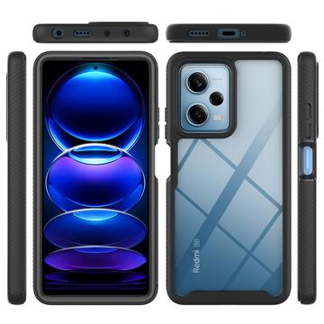 Xiaomi Redmi Note 12 Pro 360 Beskyttelse Cover - Sort / Klar