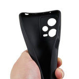Xiaomi Redmi Note 12 Pro Anti-Fingeraftryk Mat TPU Cover - Sort