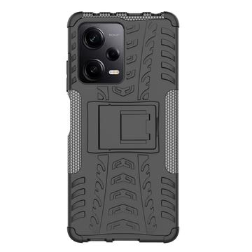 Xiaomi Redmi Note 12 Pro Anti-Slip Hybrid Cover med Stand - Sort