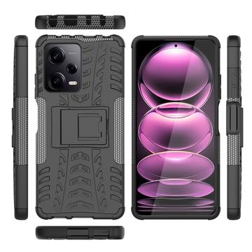 Xiaomi Redmi Note 12 Pro Anti-Slip Hybrid Cover med Stand - Sort