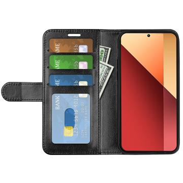 Xiaomi Redmi Note 13 Pro 4G/Poco M6 Pro Pung Taske med Magnetisk Lukning - Sort