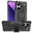 Xiaomi Redmi Note 13 Pro+ Anti-Slip Hybrid Cover med Stativ - Sort