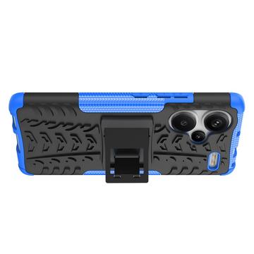 Xiaomi Redmi Note 13 Pro+ Anti-Slip Hybrid Cover med Stativ - Blå / Sort