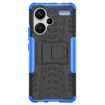 Xiaomi Redmi Note 13 Pro+ Anti-Slip Hybrid Cover med Stativ - Blå / Sort