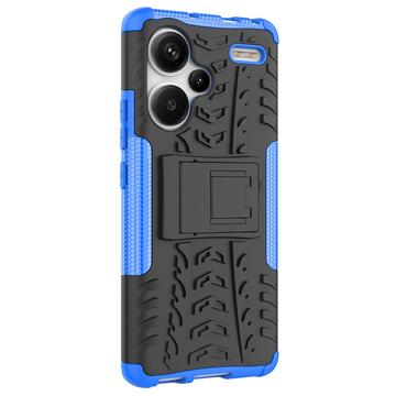 Xiaomi Redmi Note 13 Pro+ Anti-Slip Hybrid Cover med Stativ - Blå / Sort