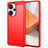 Xiaomi Redmi Note 13 Pro+ Børstet TPU Cover - Karbonfiber - Rød