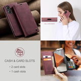 Xiaomi Redmi Note 13 Pro+ Caseme 013 Series Pung - Vinrød