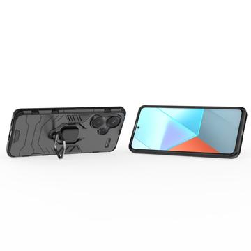Xiaomi Redmi Note 13 Pro+ Hybrid Cover med Ring Holder - Sort