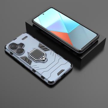 Xiaomi Redmi Note 13 Pro+ Hybrid Cover med Ring Holder - Blå