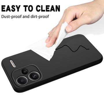 Xiaomi Redmi Note 13 Pro+ Liquid Silikone Cover med Strop - Sort