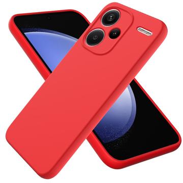 Xiaomi Redmi Note 13 Pro+ Liquid Silikone Cover med Strop - Rød