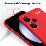 Xiaomi Redmi Note 13 Pro+ Liquid Silikone Cover med Strop - Rød