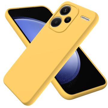 Xiaomi Redmi Note 13 Pro+ Liquid Silikone Cover med Strop - Gul