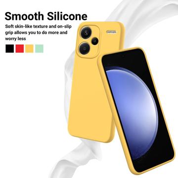 Xiaomi Redmi Note 13 Pro+ Liquid Silikone Cover med Strop - Gul