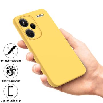Xiaomi Redmi Note 13 Pro+ Liquid Silikone Cover med Strop - Gul
