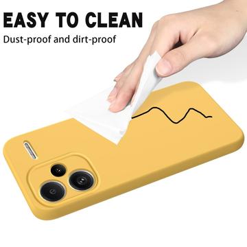 Xiaomi Redmi Note 13 Pro+ Liquid Silikone Cover med Strop - Gul