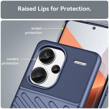 Xiaomi Redmi Note 13 Pro+ Thunder Series TPU Cover - Blå