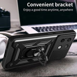 Xiaomi Redmi Note 13 Roterende Ring Hybrid Cover med Kameraskjold - Blå