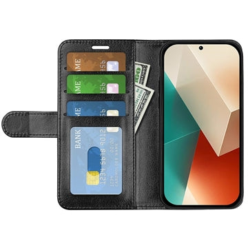 Xiaomi Redmi Note 13 Pung med Magnetisk Lukning - Sort