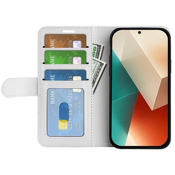 Xiaomi Redmi Note 13 Pung med Magnetisk Lukning - Hvid