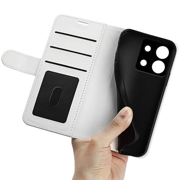 Xiaomi Redmi Note 13 Pung med Magnetisk Lukning - Hvid