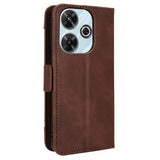 Xiaomi Redmi Note 13R/Redmi 13/Poco M6 4G Pung Cover med Kortholder - Brun