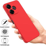 Xiaomi Redmi Note 13R/Redmi 13/Poco M6 4G Liquid Silikone Cover med Strop - Rød
