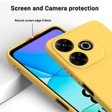 Xiaomi Redmi Note 13R/Redmi 13/Poco M6 4G Liquid Silikone Cover med Strop - Gul