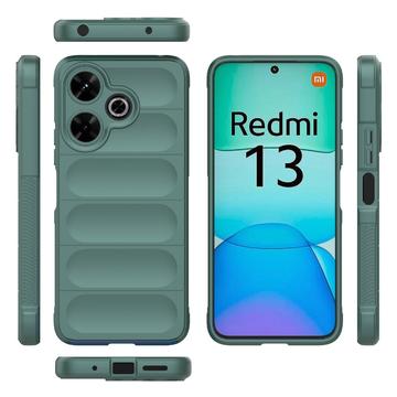 Xiaomi Redmi Note 13R/Redmi 13 5G Rugged TPU Cover - Grøn
