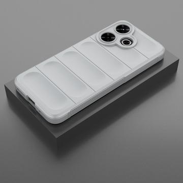 Xiaomi Redmi Note 13R/Redmi 13 5G Rugged TPU Cover - Lysegrå