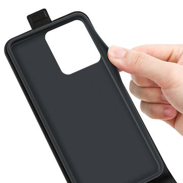 Xiaomi Redmi Note 13R/Redmi 13/Poco M6 4G Vertikal Flip Taske med Kortholder - Sort