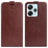 Xiaomi Redmi Note 13R/Redmi 13/Poco M6 4G Vertikal Flip Taske med Kortholder - Brun