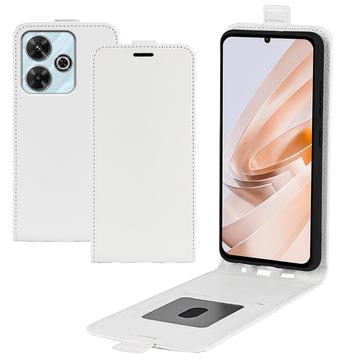 Xiaomi Redmi Note 13R/Redmi 13/Poco M6 4G Vertikal Flip Taske med Kortholder - Hvid