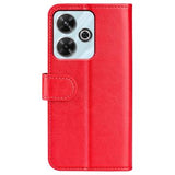 Xiaomi Redmi Note 13R/Poco M6 4G/Redmi 13 5G Pung med Magnetisk Lukning - Rød